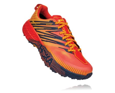 Hoka One One Speedgoat 4 Gore-tex Moški Pohodniški Čevlji Rdeča / Zlata SI-524138M